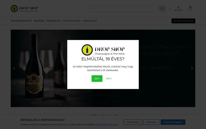 Екранна снимка на dropshop.hu