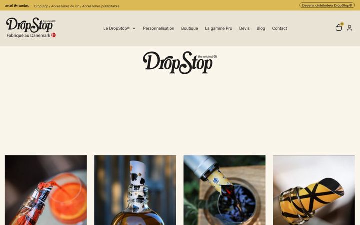 Captură de ecran a dropstop.fr