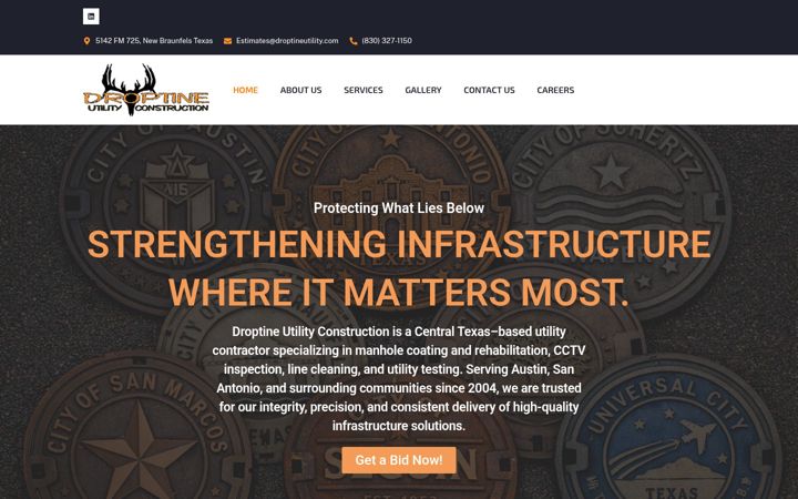 Screenshot of droptineutility.com