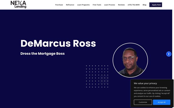 Screenshot of drossthemortgageboss.com