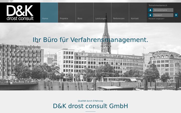Kuvakaappaus sivustosta drost-consult.de