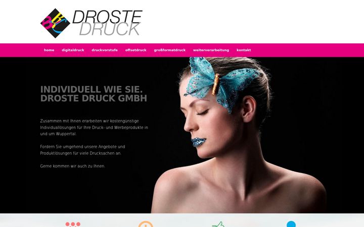 Kuvakaappaus sivustosta droste-druck.de