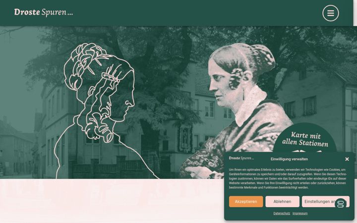 Screenshot of droste-spuren.de