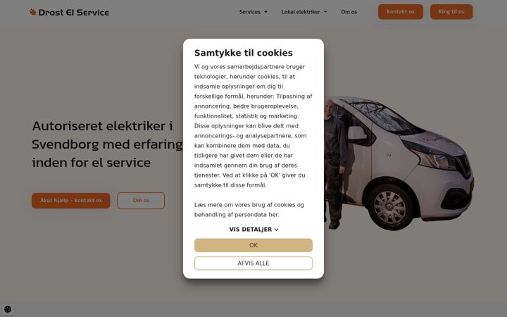 Capture d'écran de drostelservice.dk