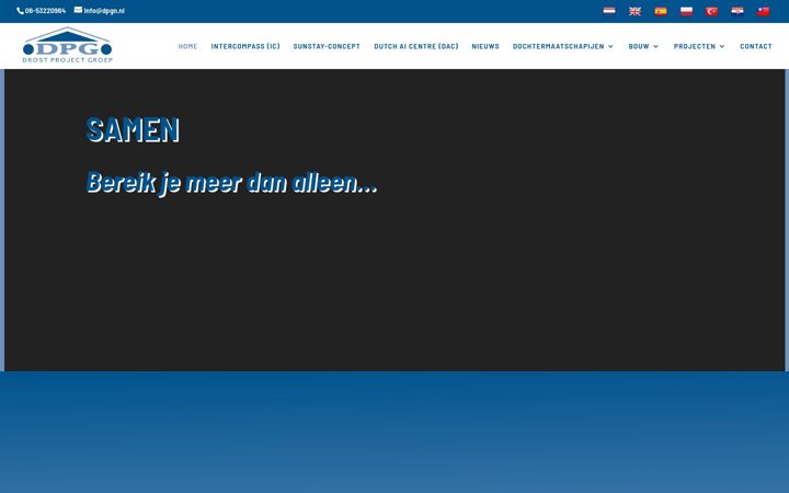 Screenshot di drostprojectgroep.nl