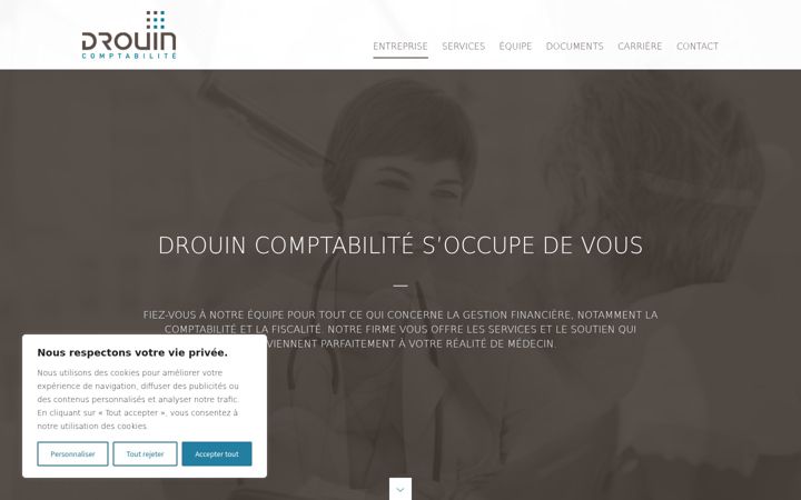Екранна снимка на drouinctb.ca