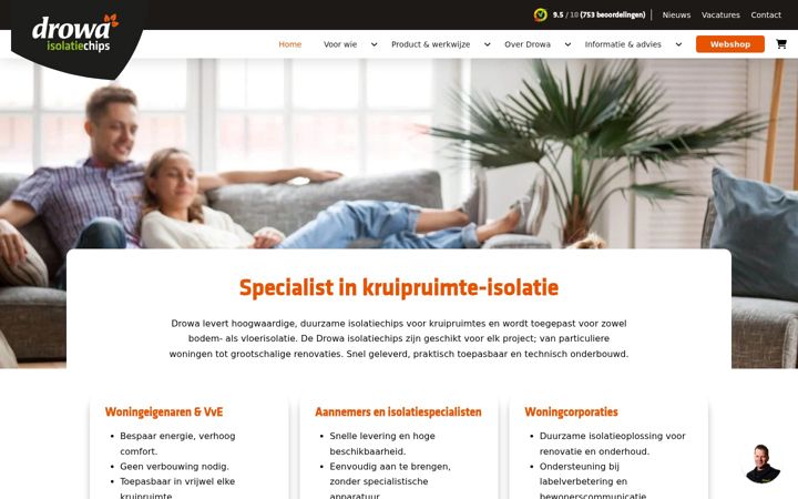 Screenshot di drowa.nl