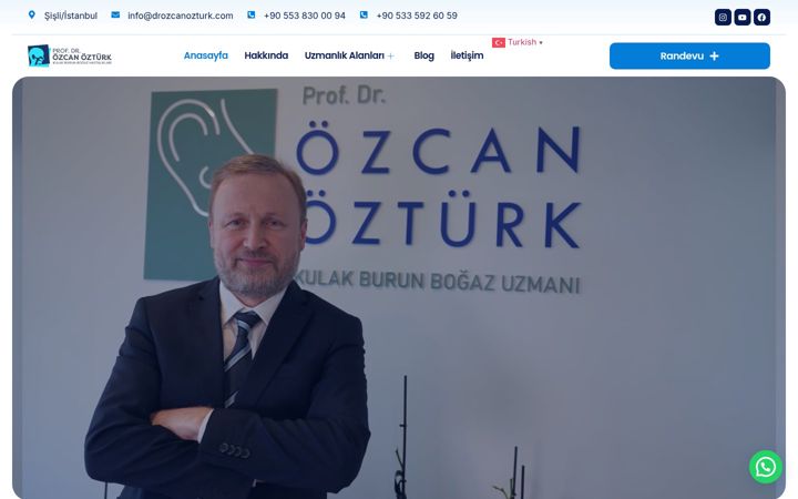 Screenshot of drozcanozturk.com