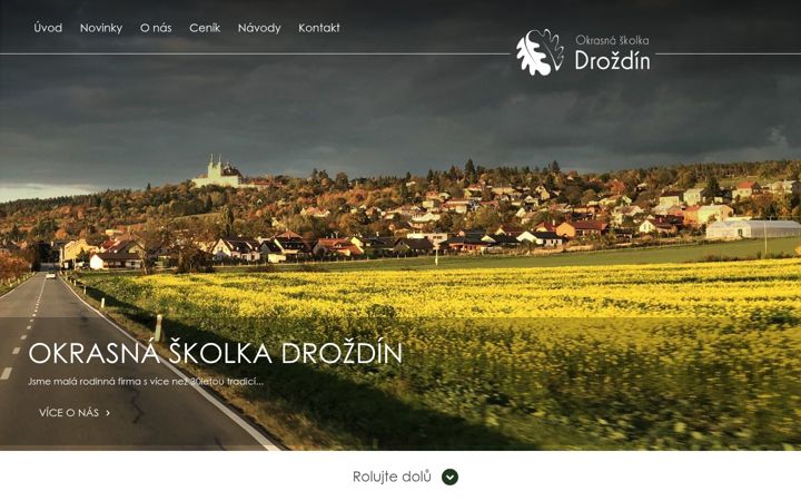 Screenshot di drozdin.cz