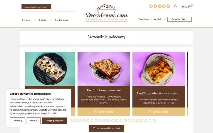 Screenshot of drozdzowe.com