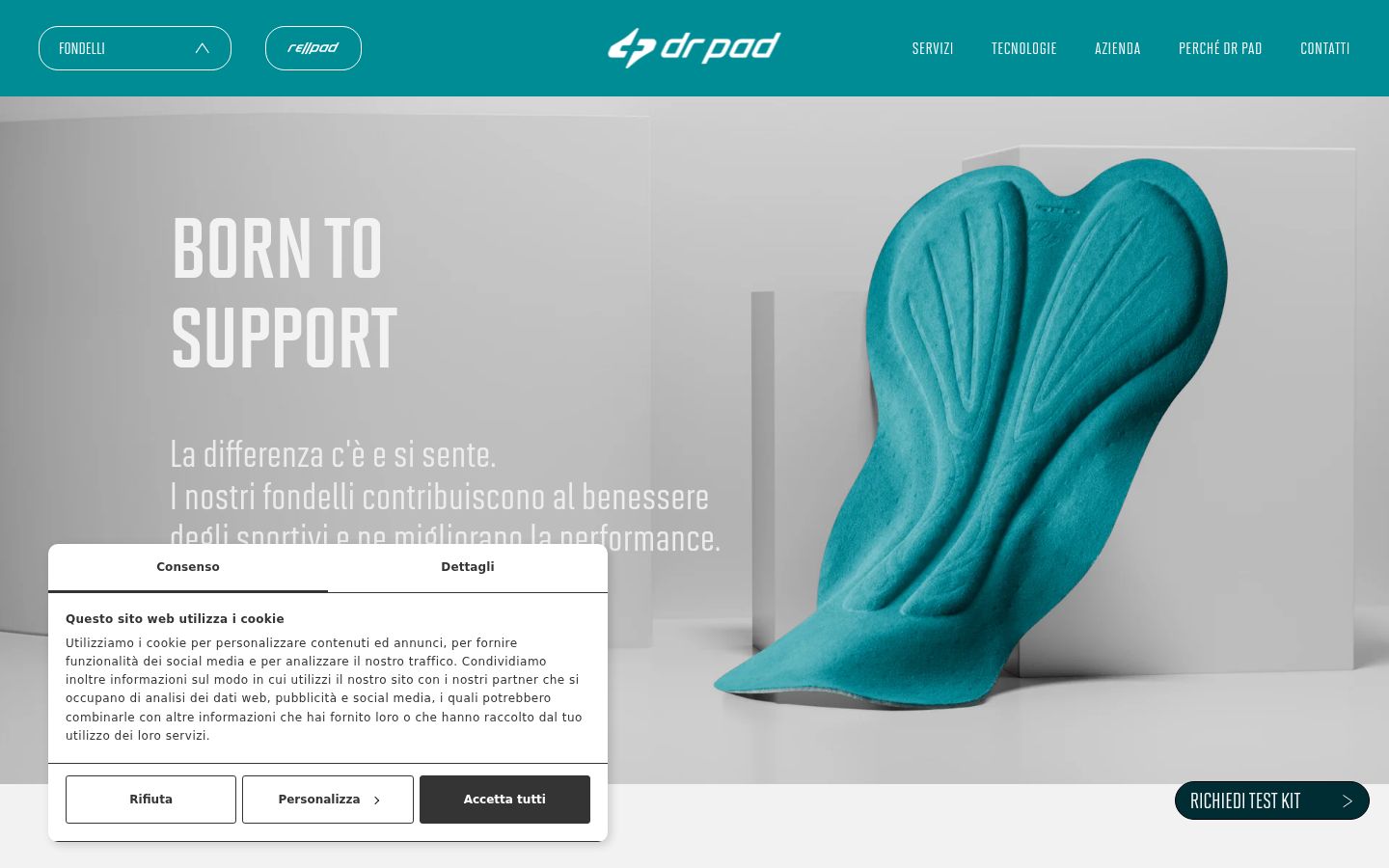 Capture d'écran de la bannière de consentement affichée avant toute interaction