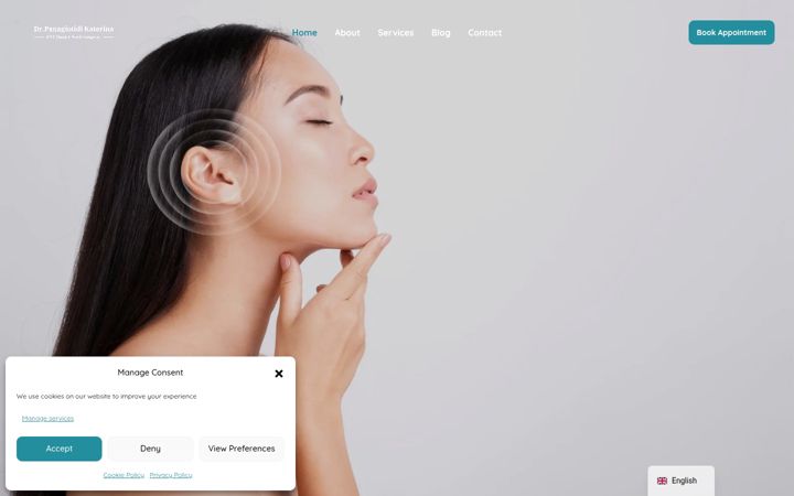 Screenshot of drpanagiotidient.com