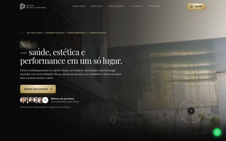 Skärmbild av drpaulofernando.com.br