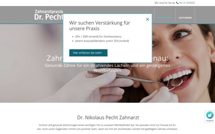 Screenshot of drpecht.de