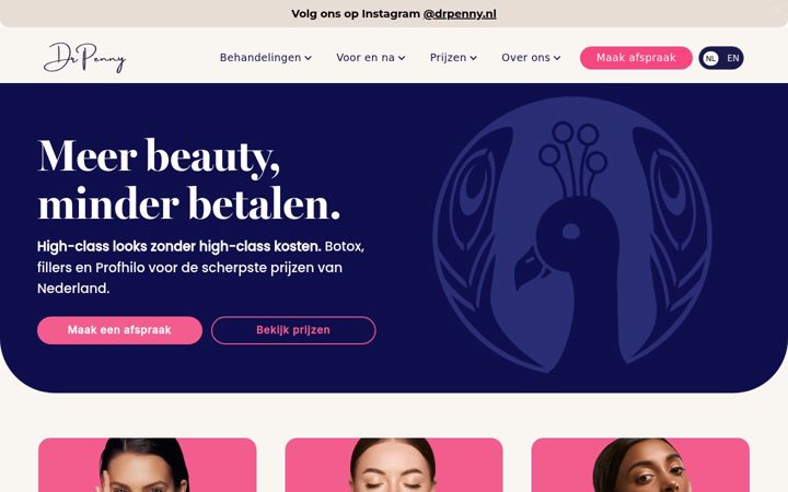 Screenshot di drpenny.nl