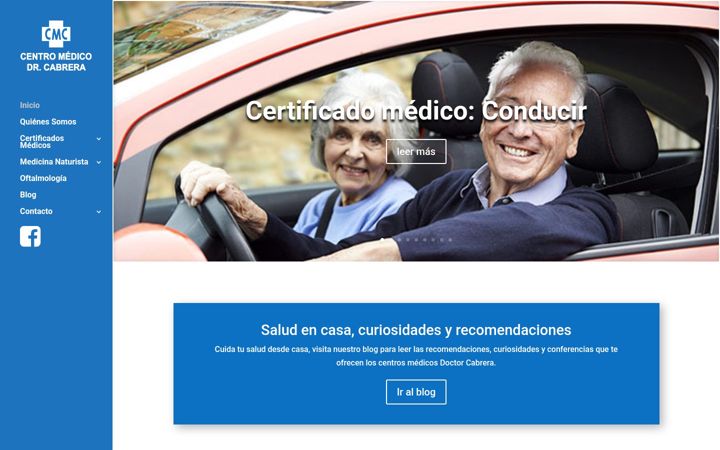 Screenshot of drperecabrera.com