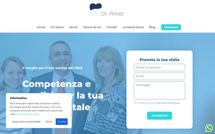 Screenshot of drperotti.com
