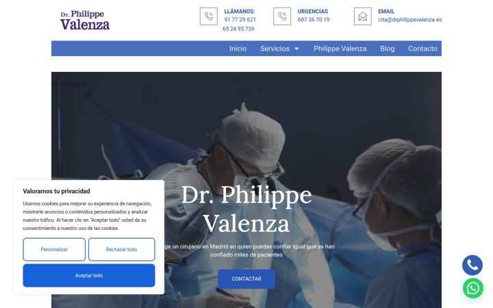 Zrzut ekranu drphilippevalenza.es