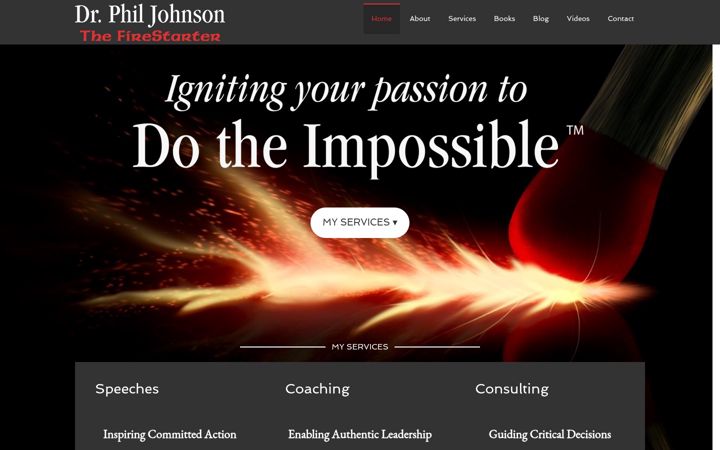 Screenshot of drphiljohnson.com