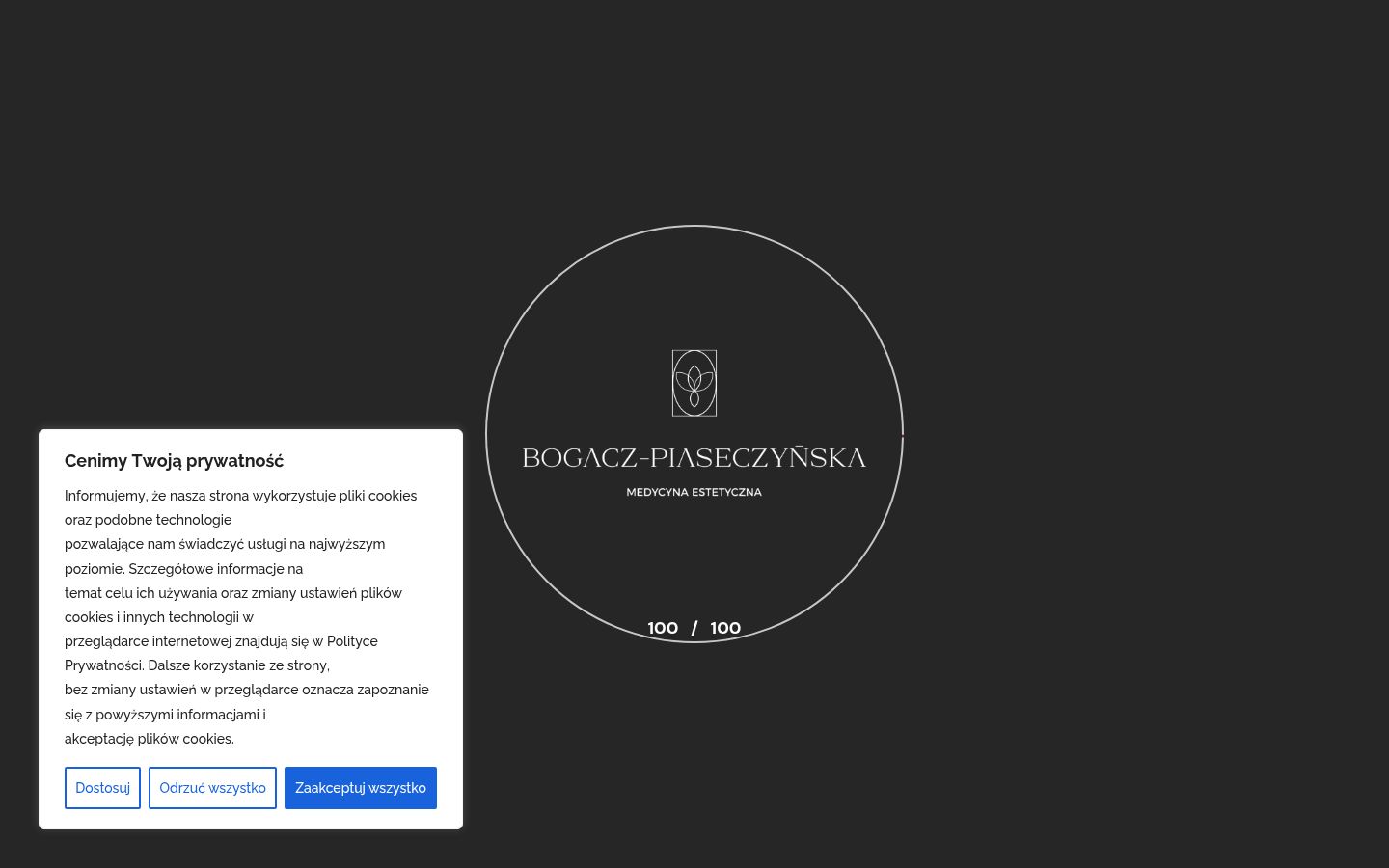Captura de pantalla del banner de consentimiento mostrado antes de cualquier interacción