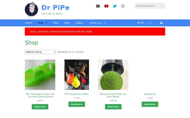 Snímek obrazovky drpipe.co.uk