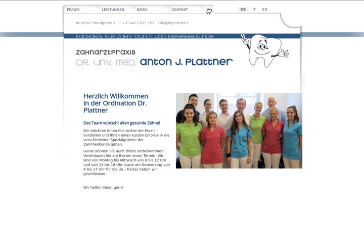 Screenshot di drplattner.it