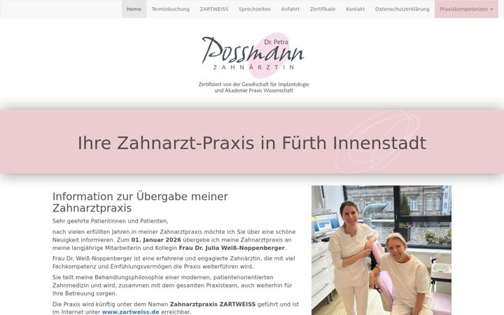 Screenshot of drpossmann.de