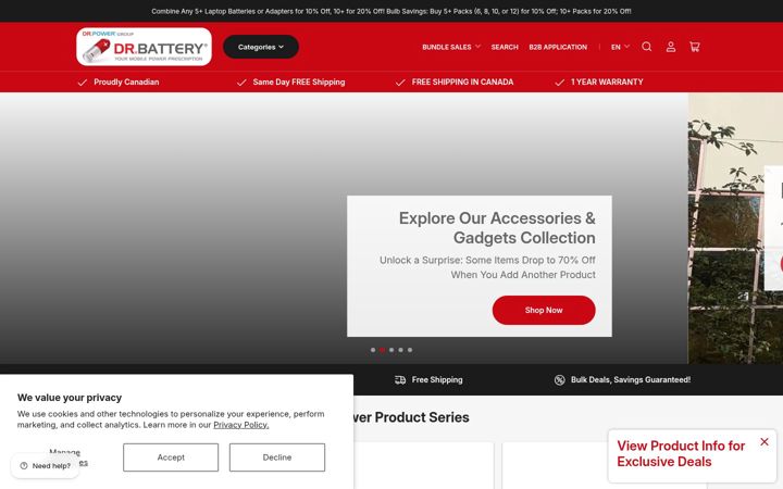 Screenshot of drpowerglobal.com