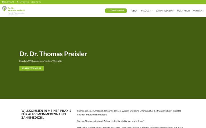 Screenshot of drpreisler.de