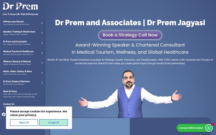 Screenshot of drprem.com