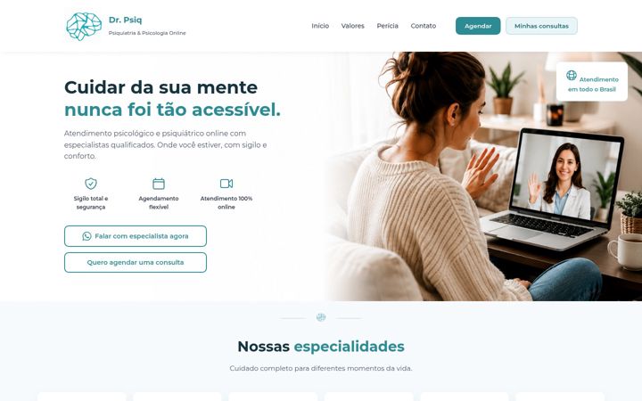 Skjermbilde av drpsiq.com.br
