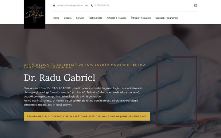 Screenshot of drradugabriel.ro