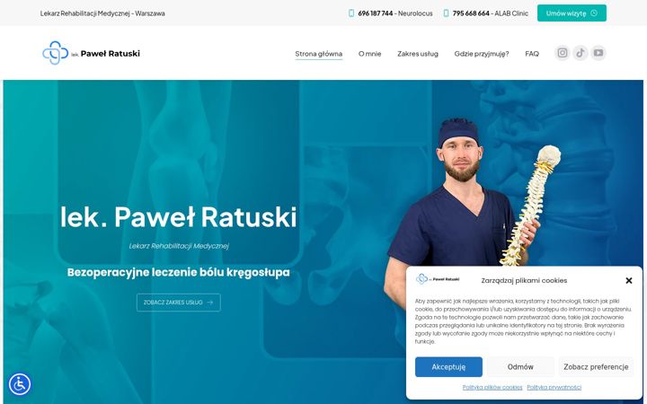 Captura de pantalla de drratuski.pl