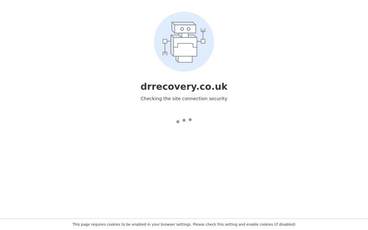 Snímek obrazovky drrecovery.co.uk