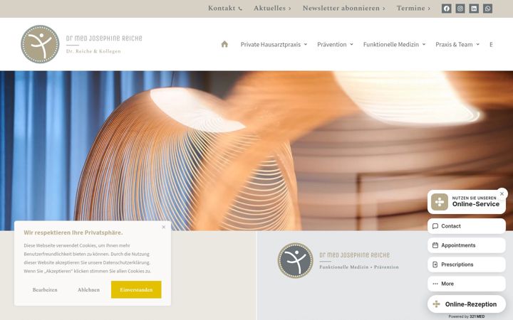Screenshot of drreiche.de