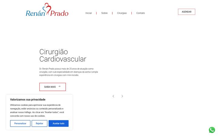 Ekrānuzņēmums no drrenanprado.com.br