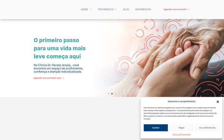 Ekrānuzņēmums no drrenatoaraujo.com.br
