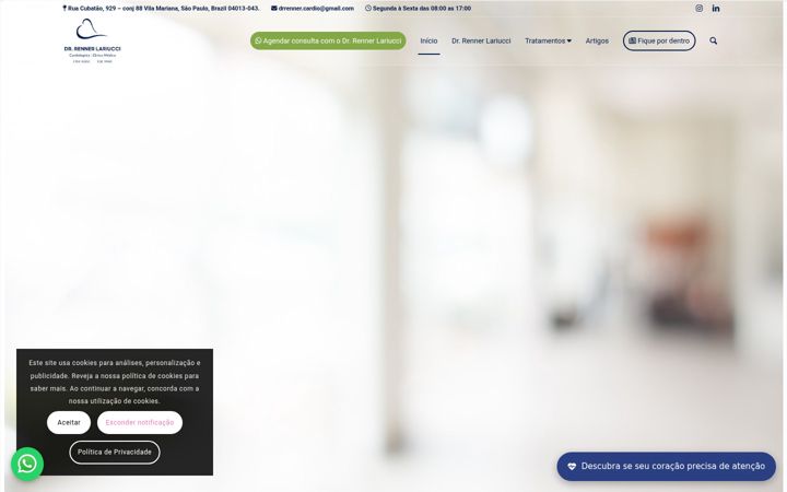 Screenshot stránky drrenner.com.br