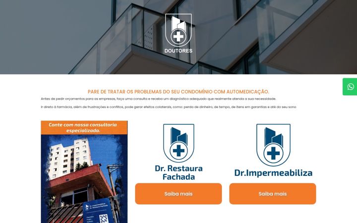 Ekrānuzņēmums no drrestaurafachada.com.br