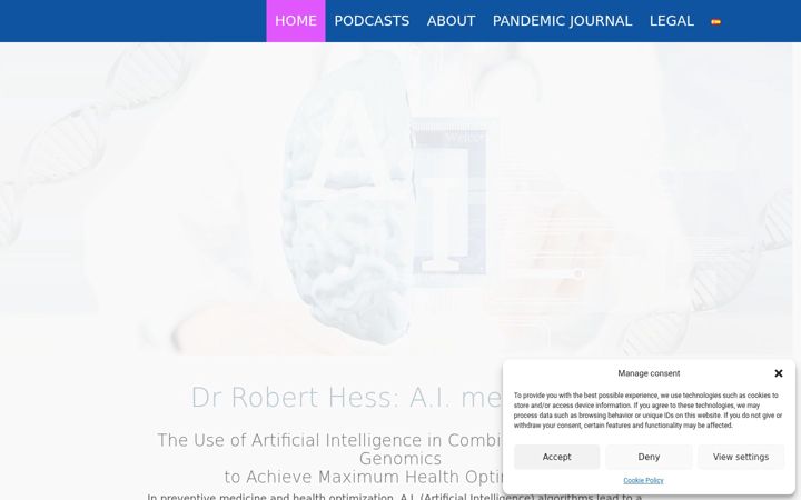 Screenshot of drroberthess.com