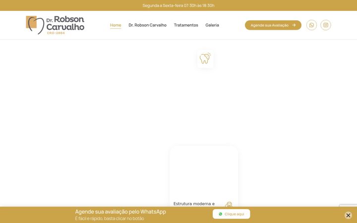 Screenshot stránky drrobsoncarvalho.com.br