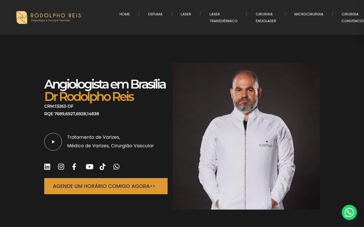 Screenshot stránky drrodolphoreis.com.br