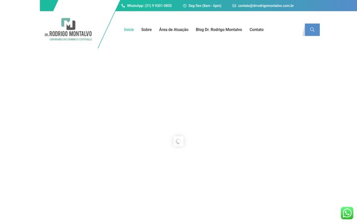 Screenshot stránky drrodrigomontalvo.com.br