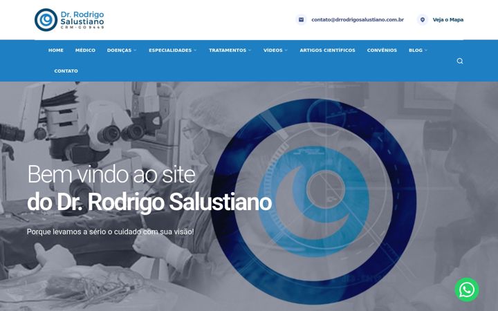Screenshot stránky drrodrigosalustiano.com.br