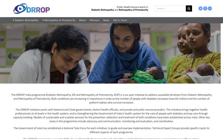 Captură de ecran a drropindia.org