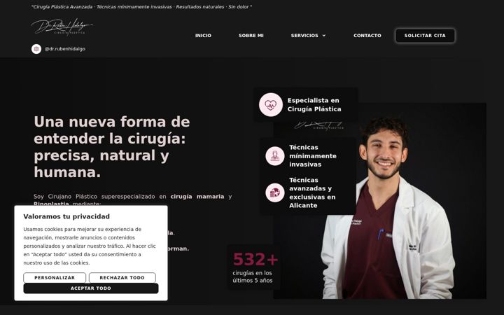 Screenshot of drrubenhidalgo.com