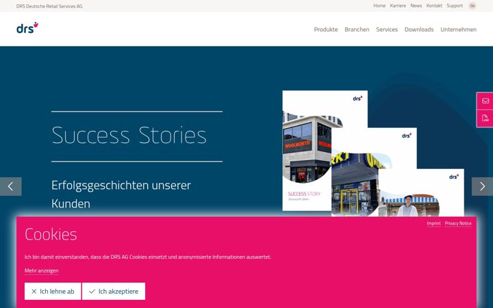 Screenshot of drs-ag.de