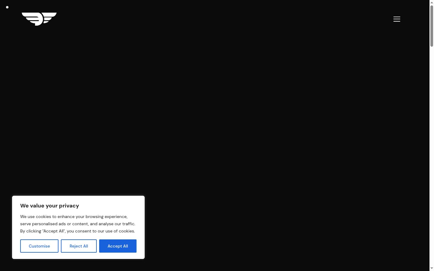 Zrzut ekranu banera zgody wyświetlanego przed jakąkolwiek interakcją