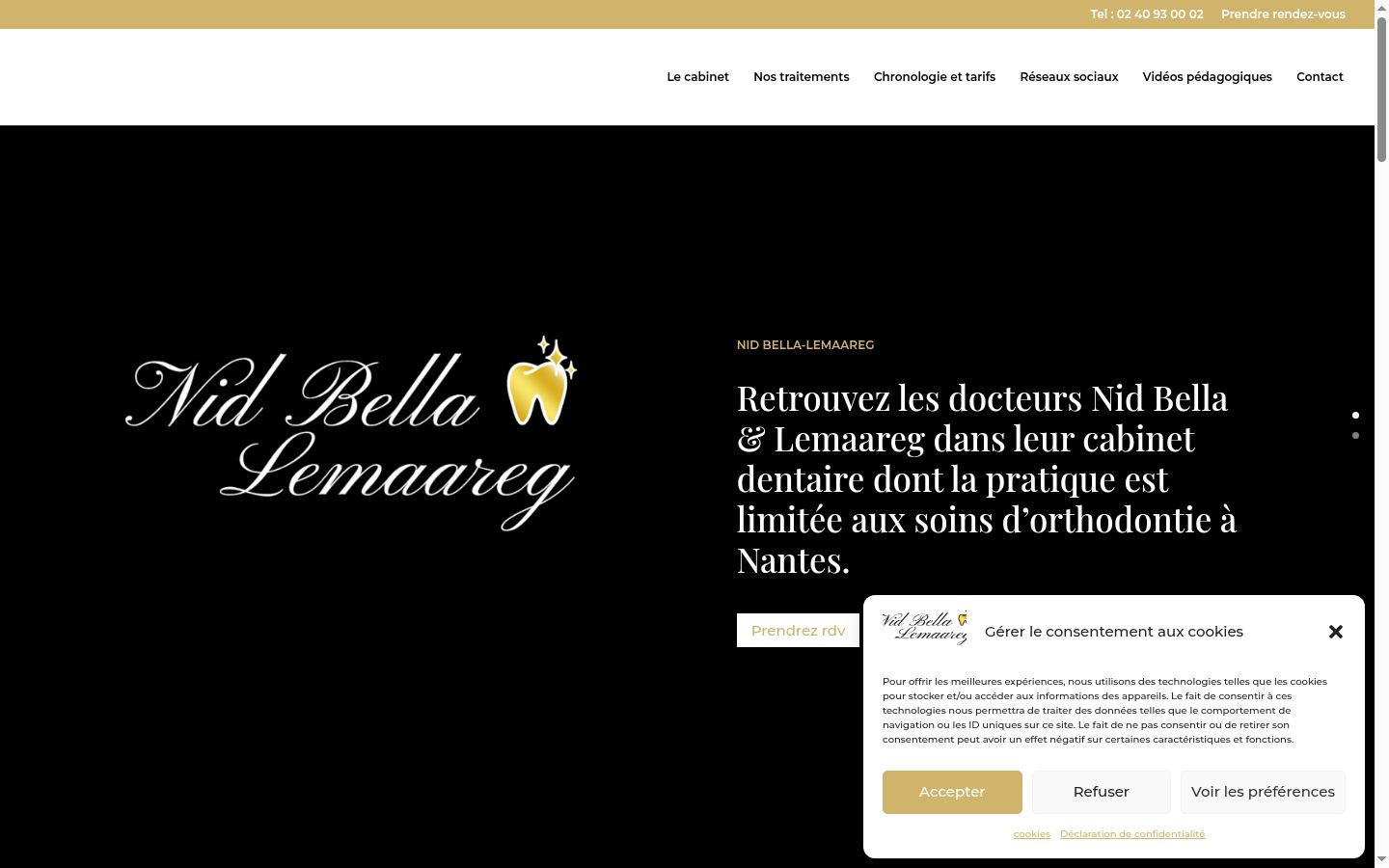 Screenshot tal-banner tal-kunsens muri qabel kwalunkwe interazzjoni