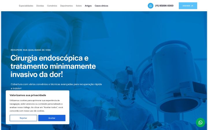 Screenshot stránky drsabag.com.br
